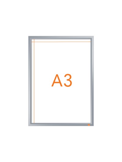 Marco porta anuncios nobo impression pro din a3 marco de clip aluminio 320x17x445 mm