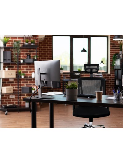 Silla giratoria q-connect ergonomica respaldo alto y reposacabeza ajustable en altura 1180+100x630x625 mm