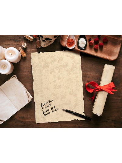 Papel pergamino liderpapel din a4 con bordes 180 gr color crema paquete de 50 hojas
