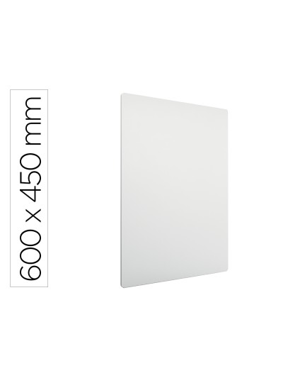 Pizarra blanca nobo modular sin marco acero magnetica 600x450 mm