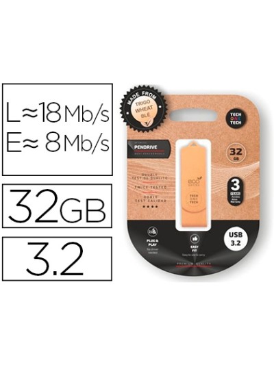 Memoria usb tech one tech ecotech biodegradable 32 gb usb 3.2