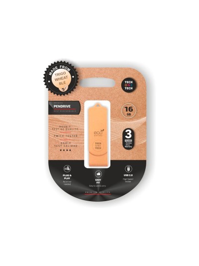 Memoria usb tech one tech ecotech biodegradable 16 gb usb 2.0