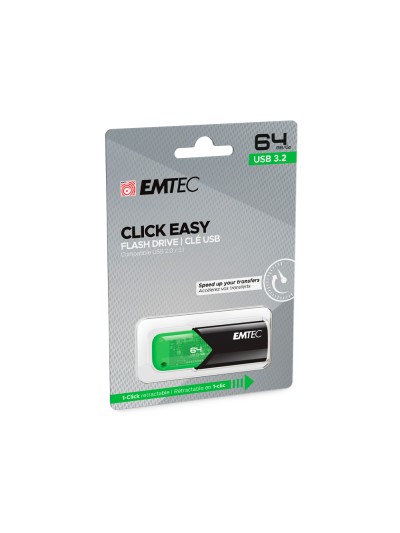 Memoria emtec usb 3.2 click easy 64 gb verde