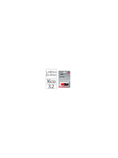 Memoria emtec usb 3.2 click easy 16 gb rojo