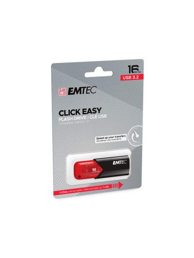 Memoria emtec usb 3.2 click easy 16 gb rojo
