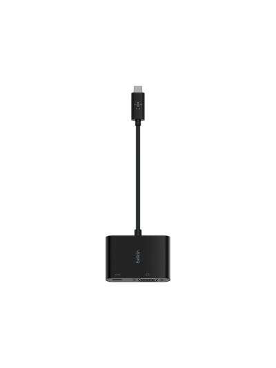Adaptador belkin avc001btbk usb-c a vga + carga color negro