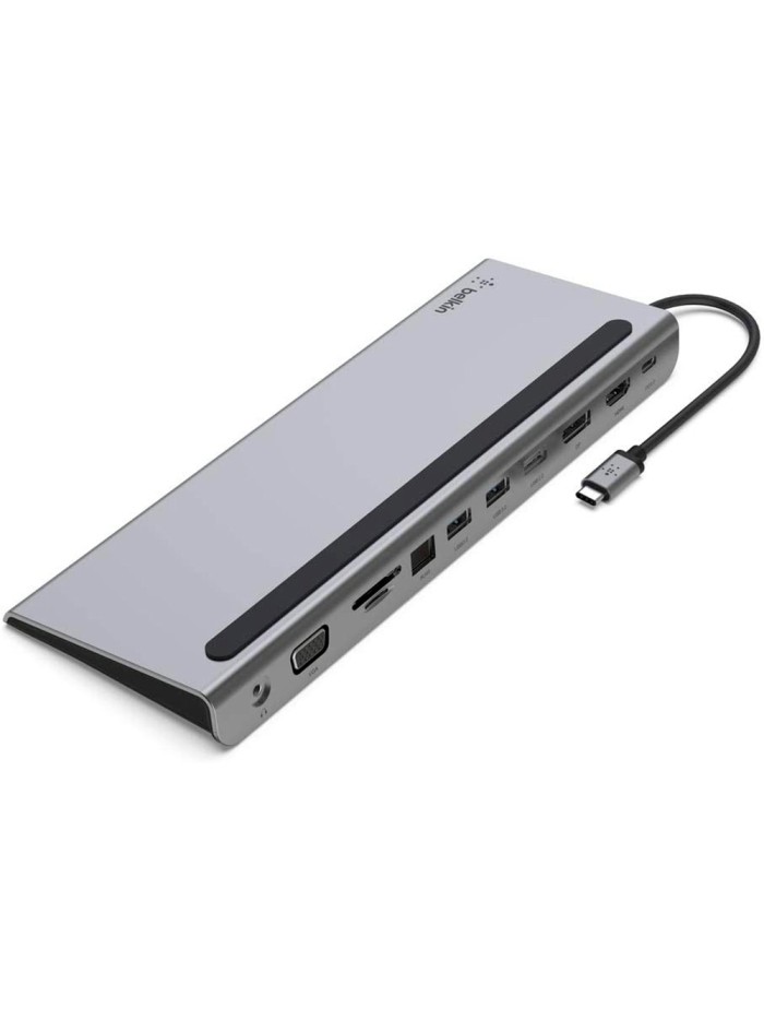Hub belkin inc004btsgy multipuerto usb-c / hdmi / vga / usb-a / usb-c / ethernet / jack 3,5 mm color Hub belkin inc004btsgy multipuerto usb-c / hdmi / vga / usb-a / usb-c / ethernet / jack 3,5 mm color