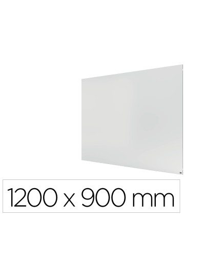 Pizarra blanca nobo infinity sin marco acero lacado magnetico 1200x900 mm