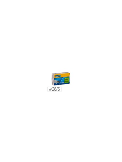 Grapas rapid 26/6 mm galvanizada caja de 1000 unidades