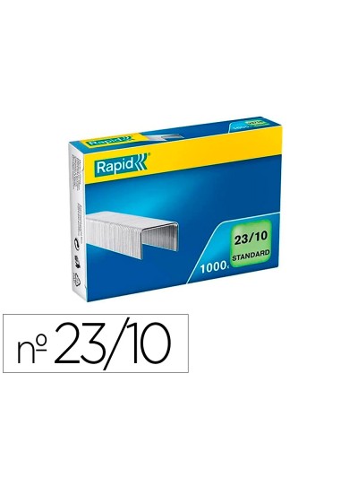 Grapas rapid 23/10 mm galvanizada caja de 1000 unidades