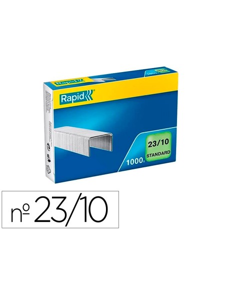 Grapas rapid 23/10 mm galvanizada caja de 1000 unidades