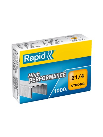 Grapas rapid 21/4 mm galvanizada strong caja de 1000 unidades