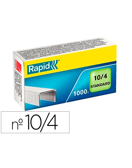 Grapas rapid 10/4 mm galvanizada caja de 1000 unidades
