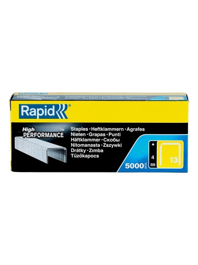 Grapas rapid 13/4 mm galvanizada caja de 5000 unidades