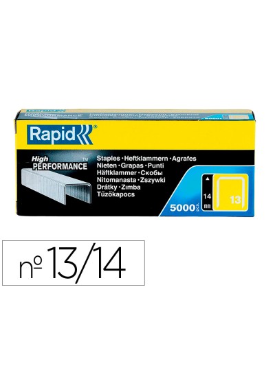 Grapas rapid 13/14 mm galvanizada caja de 5000 unidades