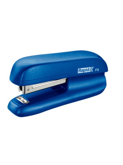 Grapadora rapid f5 mini plastico capacidad de grapado 10 hojas usa grapas n 10 color azul