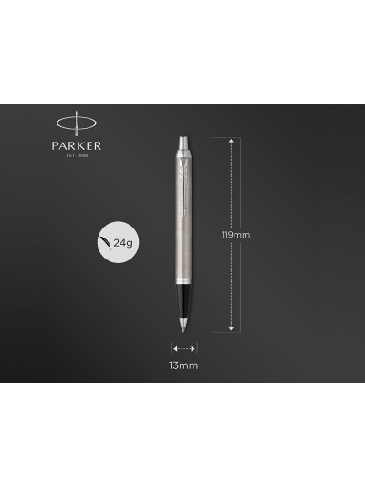 Juego parker im essential acero ct boligrafo + pluma
