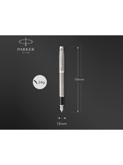 Juego parker im essential acero ct boligrafo + pluma