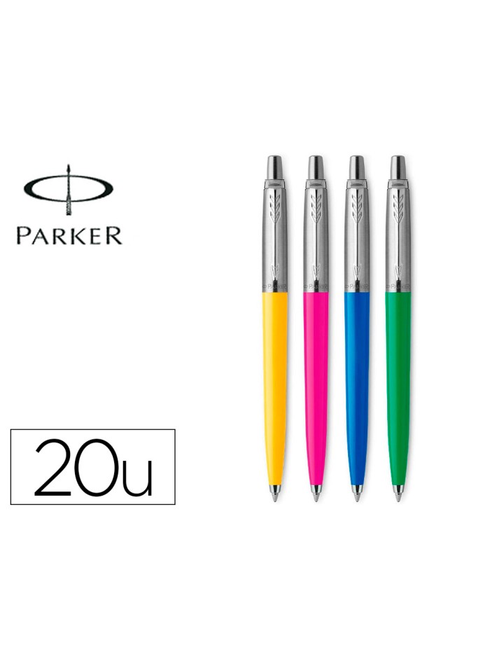 Boligrafo parker jotter originals años 90 transit lote de 20 unidades colores surtidos Boligrafo parker jotter originals años 90 transit lote de 20 unidades colores surtidos