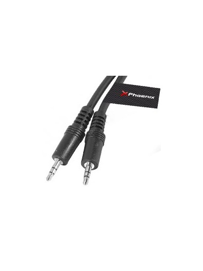 Cable de audio mini jack 3.5 mm m - m estéreo de 5 m