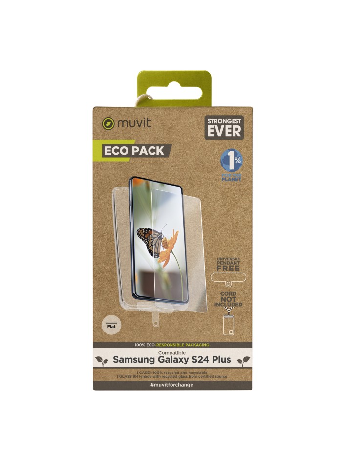 Funda muvit para samsung galaxy s24 plus + protector de pantalla vidrio templado plano Funda muvit para samsung galaxy s24 plus + protector de pantalla vidrio templado plano