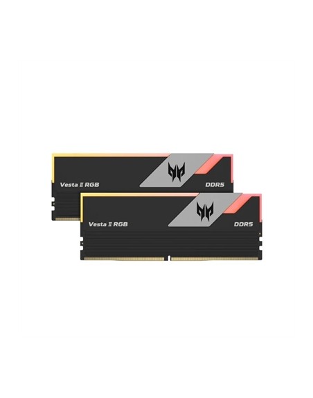 Memoria ram ddr5 32gb 2x16gb acer predator vesta2 - udimm - 6000mhz cl 30 black rgb
