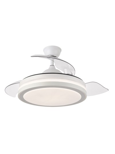 Ventilador dc esparta 72w 6120lm blanco 3 aspas desp. 107d 3 colores c - remoto+ temporizador+memoria