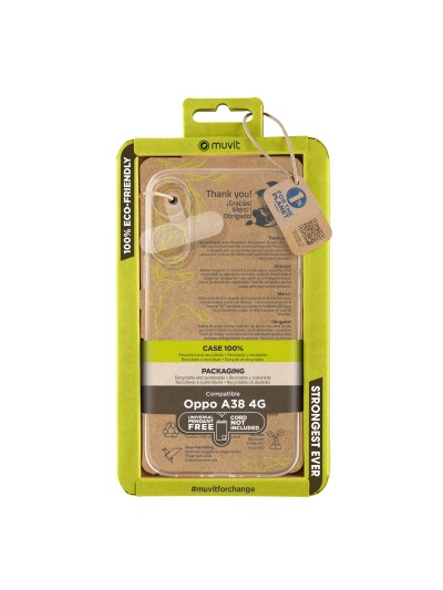 Funda muvit recycletek para oppo a38 4g transparente