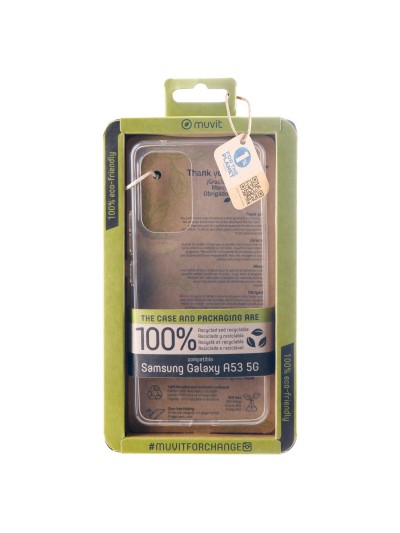Funda muvit recycletek para samsung galaxy a53 5g transparente