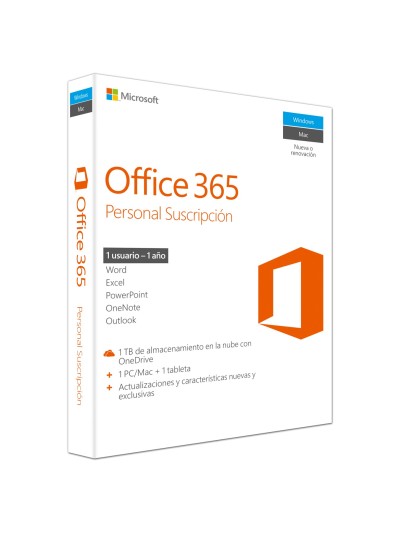 Microsoft office 365 personal 1 usuario 5 dispositivos esd (descarga directa) 1 año