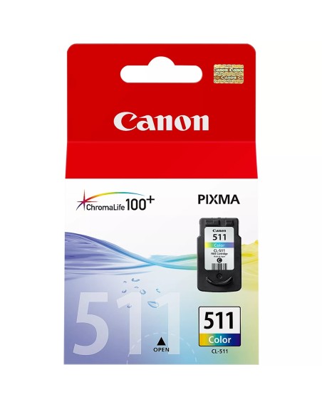 Cartucho tinta canon cl 511 tricolor 9ml mp240 - 250 - 260 - 270 mp 480 - 490 mx 320 - 330