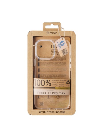 Funda muvit recycletek para apple iphone 13 pro max transparente