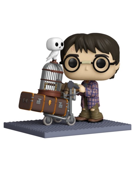 Funko pop deluxe harry potter harry empujando el carro con hedwig 57360