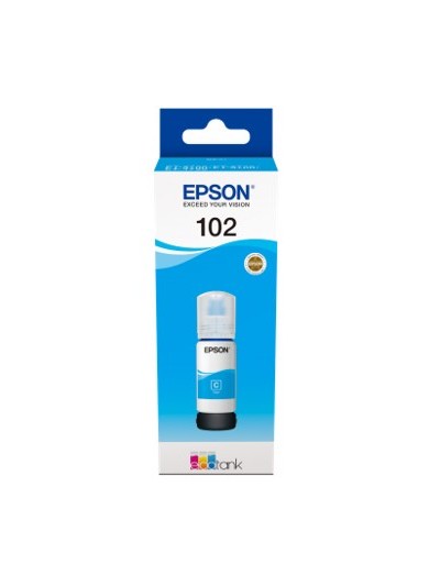 Cartucho tinta epson c13t03r240 102 ecotank cian ink et - 2700 - et - 2750 - et - 3700 - et - 3750 - et4750