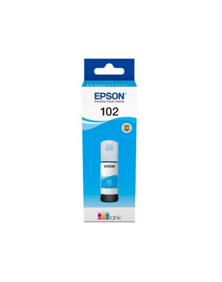 Cartucho tinta epson c13t03r240 102 ecotank cian ink et - 2700 - et - 2750 - et - 3700 - et - 3750 - et4750