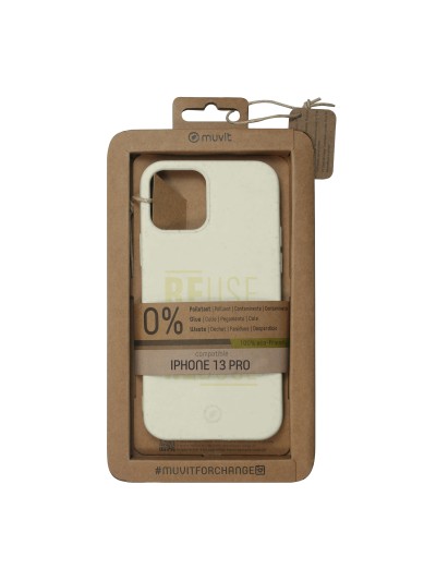 Funda muvit bambootek para apple iphone 13 pro piedra