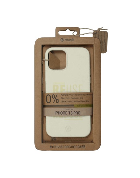 Funda muvit bambootek para apple iphone 13 pro piedra