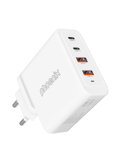 Cargador tipo c 100w gan phoenix universal para portatil tablet o smartphone carga rapida