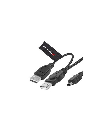 Cable 2 conectores usb 2.0 a mini usb b 5 pines 1.5 m