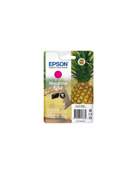 Cartucho epson 604 magenta c13t10g34010 xp2200 wf - 2910 piña