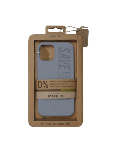 Funda muvit bambootek para apple iphone 13 gris