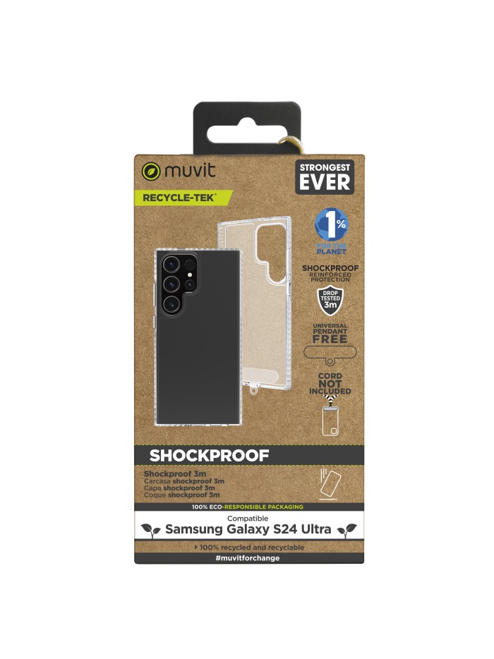 Funda muvit shockproof 2m para samsung galaxy s24 ultra transparente Funda muvit shockproof 2m para samsung galaxy s24 ultra transparente