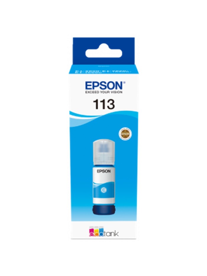 Cartucho tinta epson 113 ecotank pigment c13t06b240 cian ink bottle Cartucho tinta epson 113 ecotank pigment c13t06b240 cian ink bottle