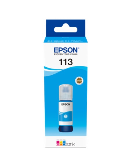 Cartucho tinta epson 113 ecotank pigment c13t06b240 cian ink bottle
