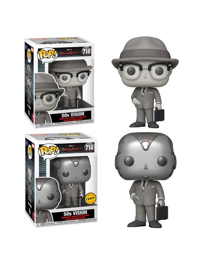 Funko pop marvel wandavision vision 50s b&w chase