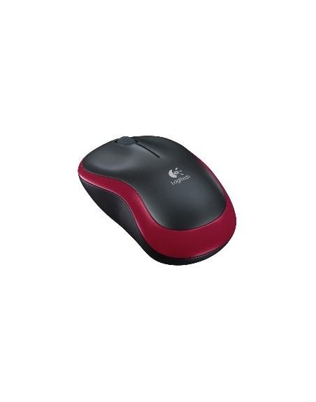 Mouse raton logitech m185 optico wireless inalambrico rojo 2.4ghz