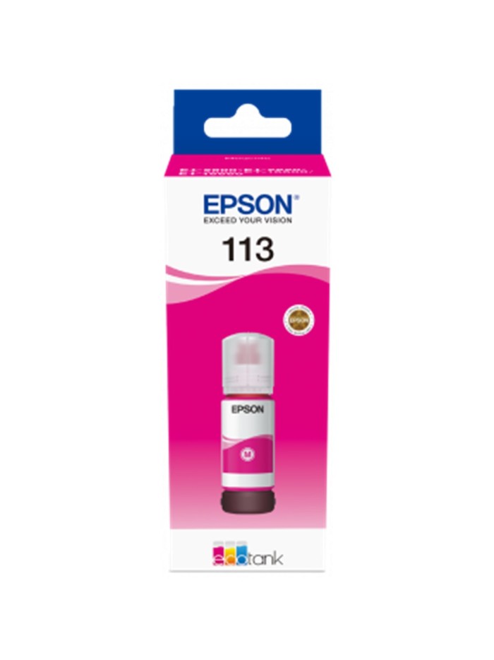 Cartucho tinta epson 113 ecotank pigment c13t06b340 magenta ink bottle Cartucho tinta epson 113 ecotank pigment c13t06b340 magenta ink bottle