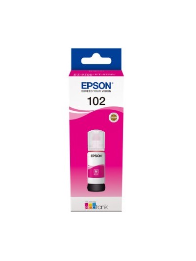 Cartucho tinta epson c13t03r340 102 ecotank magenta ink et - 2700 - et - 2750 - et - 3700 - et - 3750 - et4750