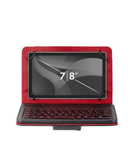 Funda universal phoenix para tablet hasta 8 pulgadas teclado con cable