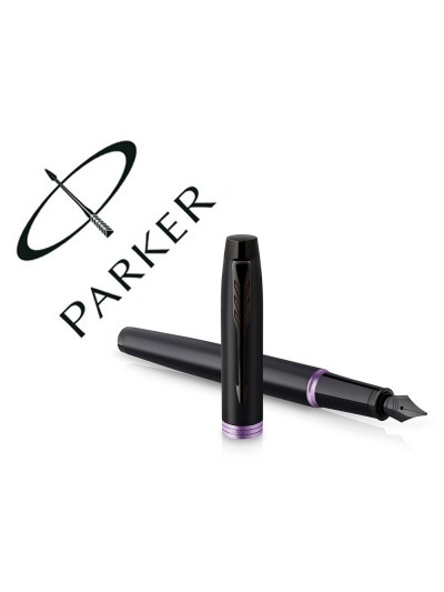 Pluma parker im professionals vibrant purple ring plumin f en estuche de regalo